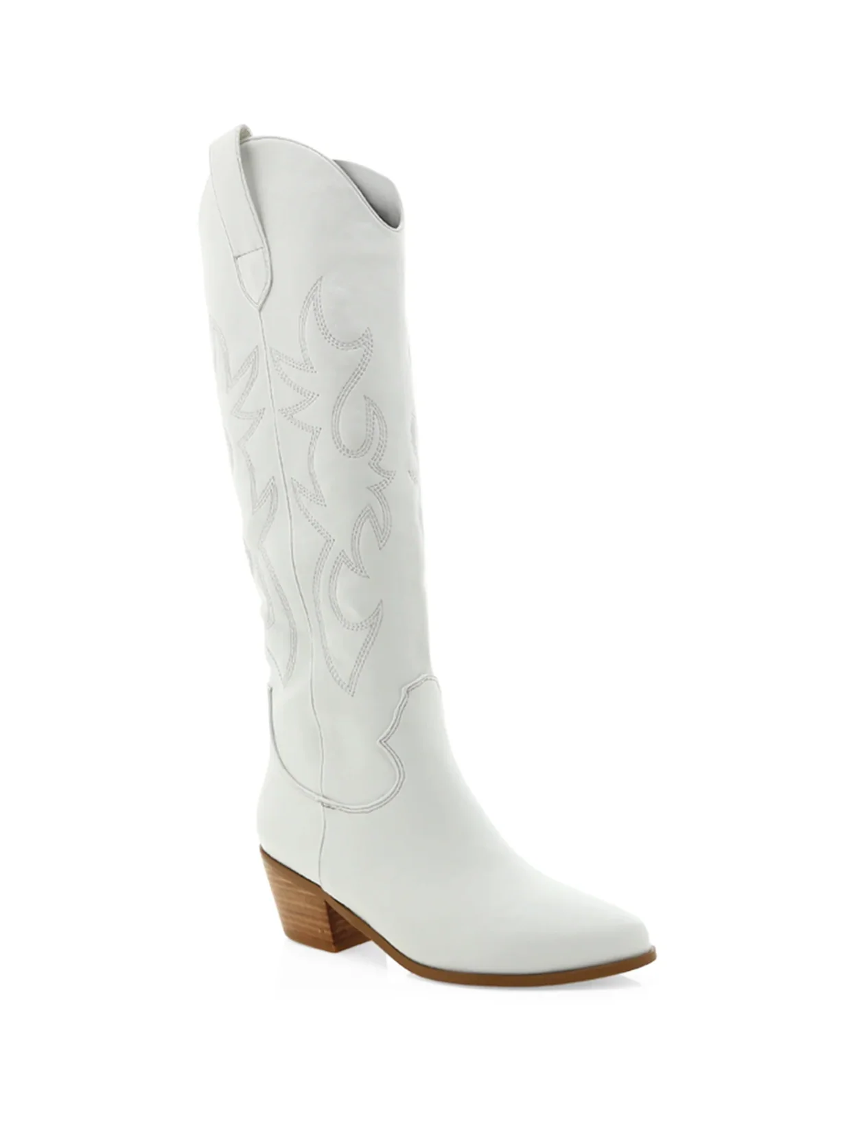 Urson Curve Boot in White