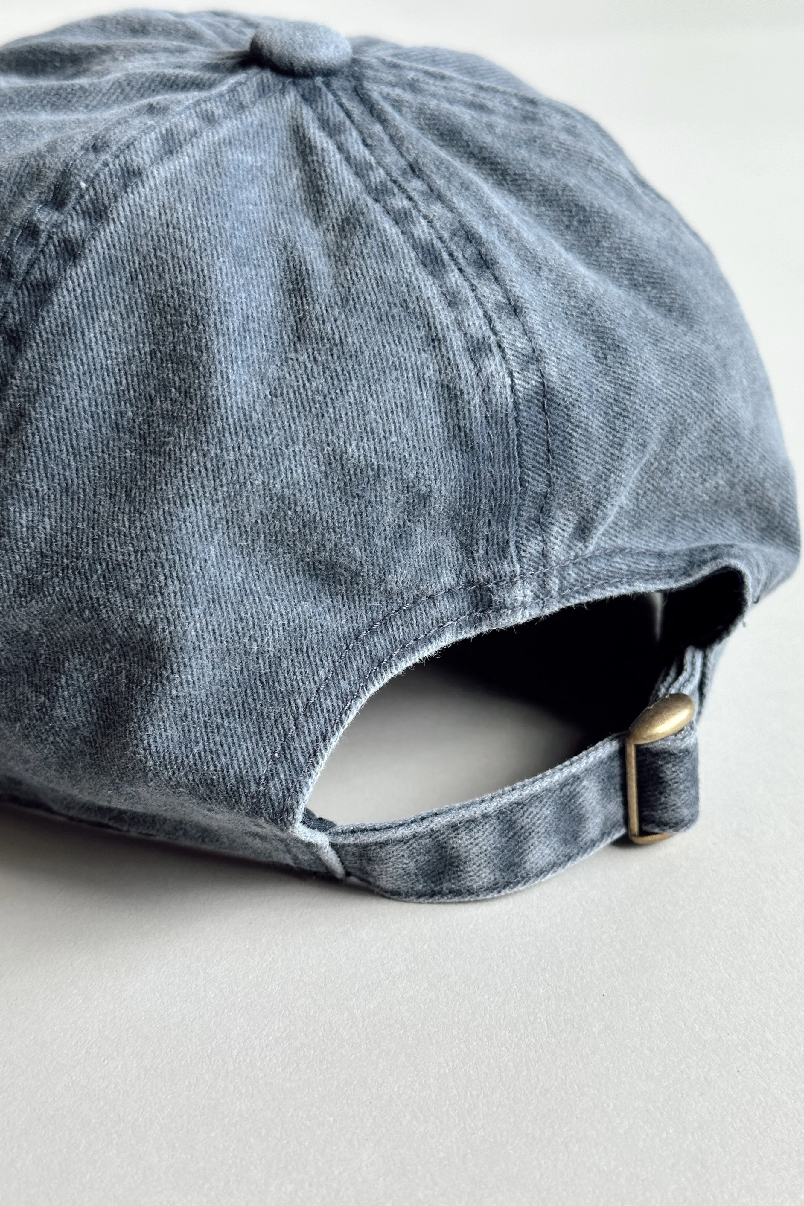 USA American Flag Washed Denim Baseball Hat - Image 4