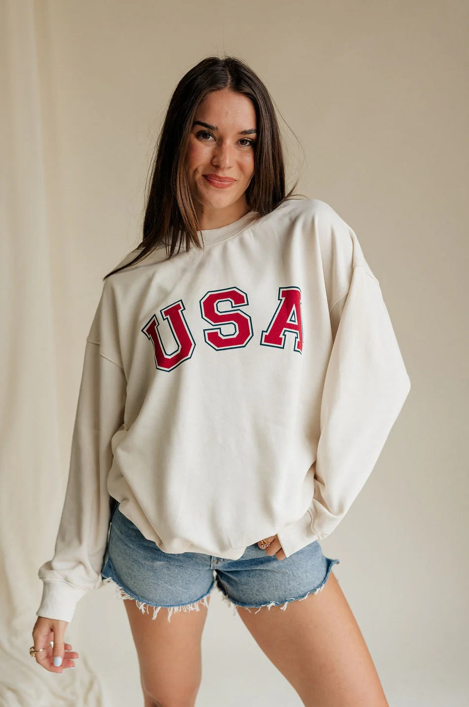 USA Ivory Graphic Sweatshirt - Image 3
