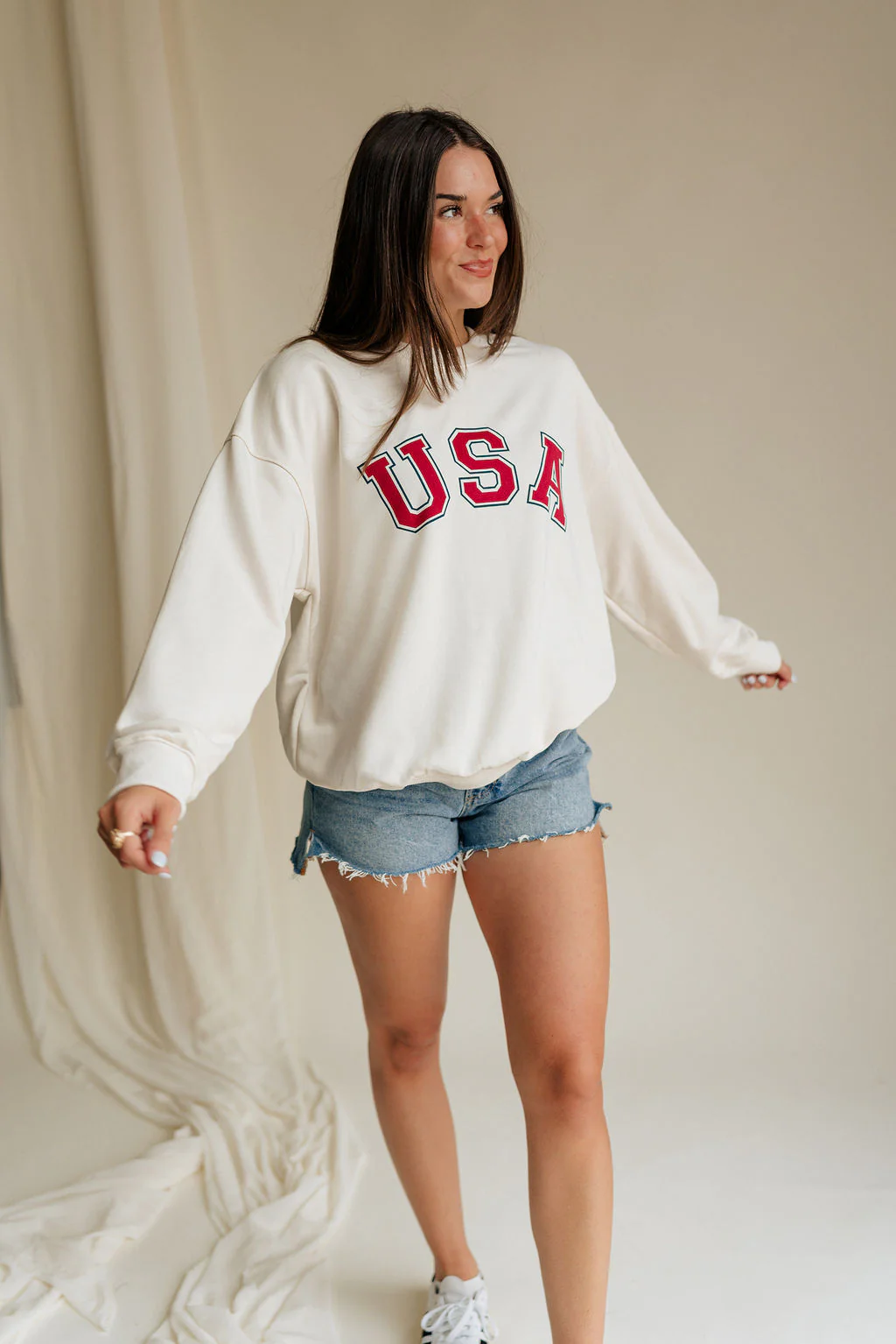 USA Ivory Graphic Sweatshirt - Image 4