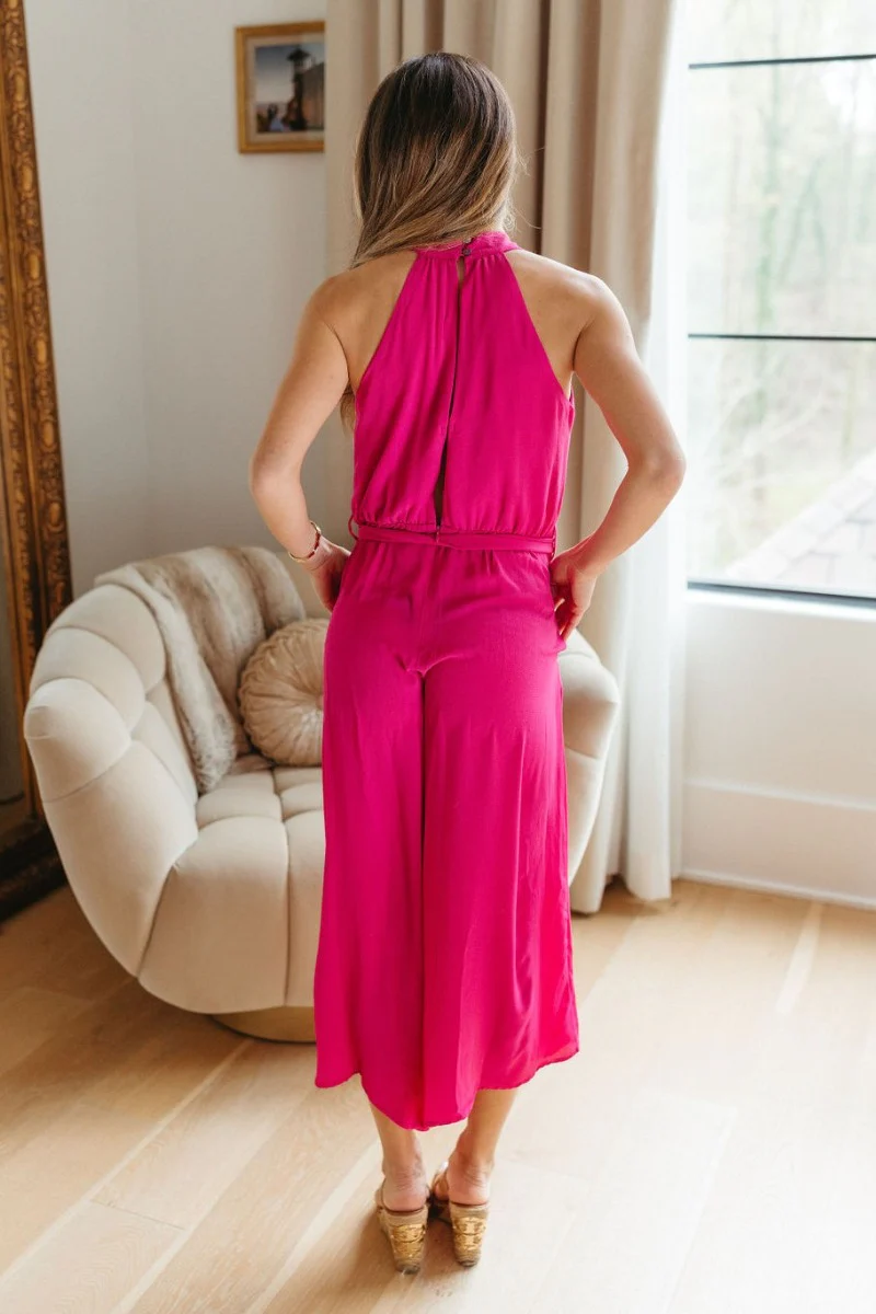 Valencia Jumpsuit in Magenta - Image 5