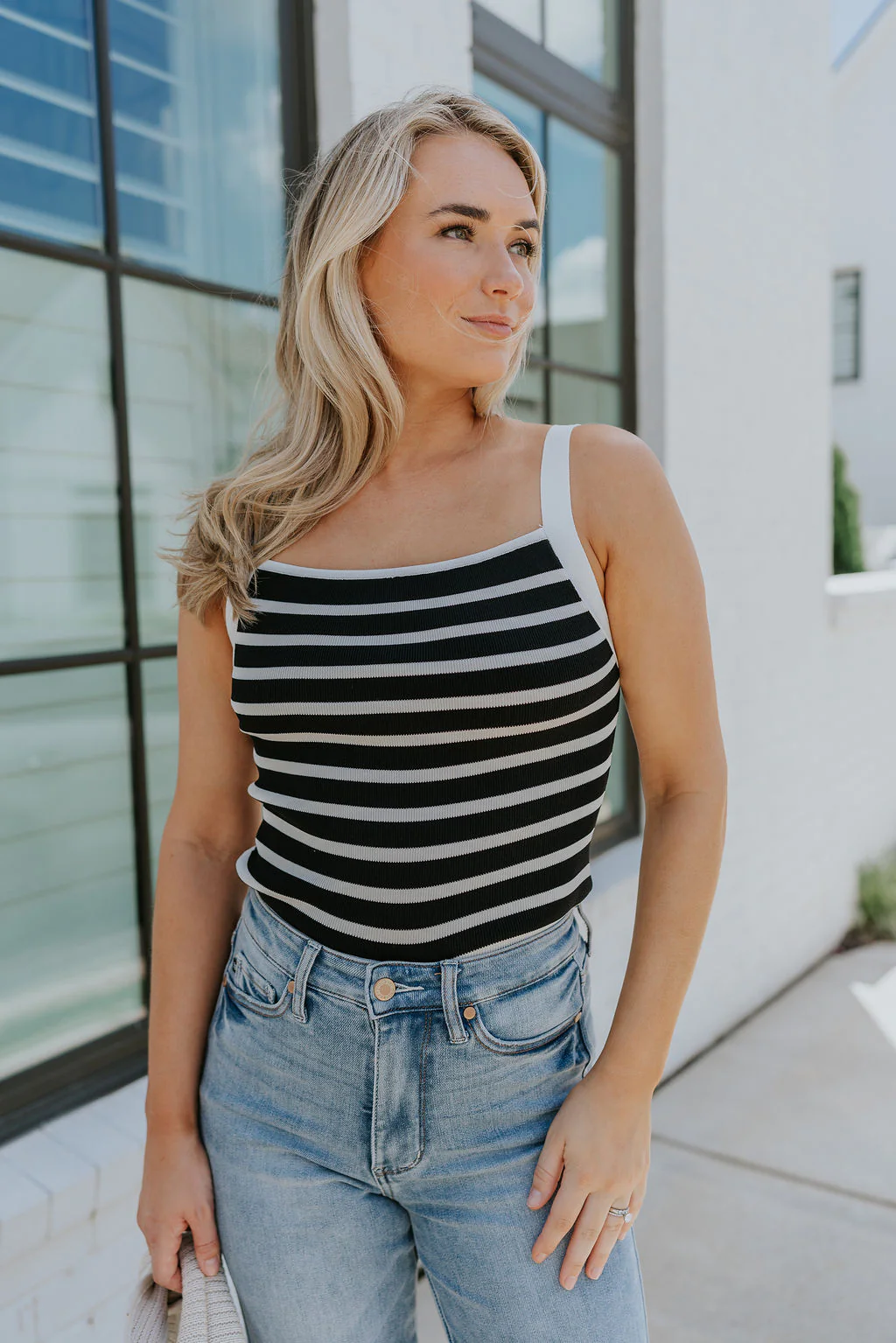 Vanessa Stripe Square Neckline Tank - Image 12