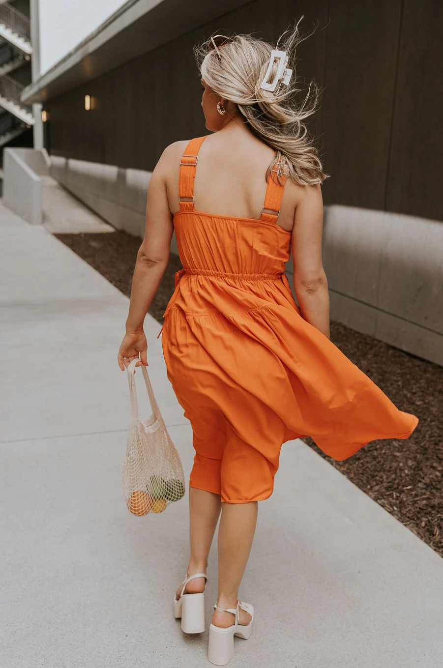 Vera Halter Cross Neckline Midi Dress - Image 13