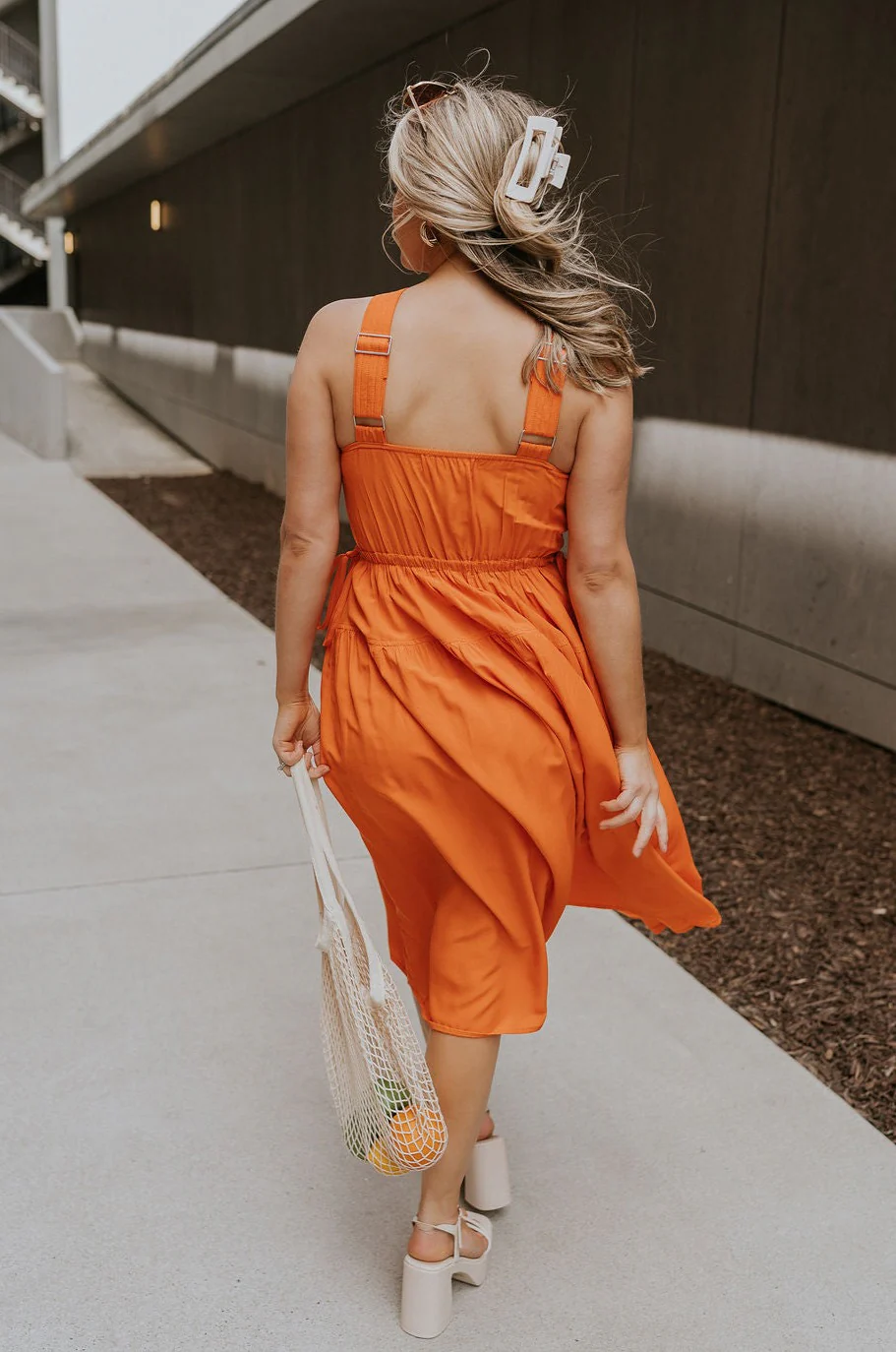 Vera Halter Cross Neckline Midi Dress - Image 16