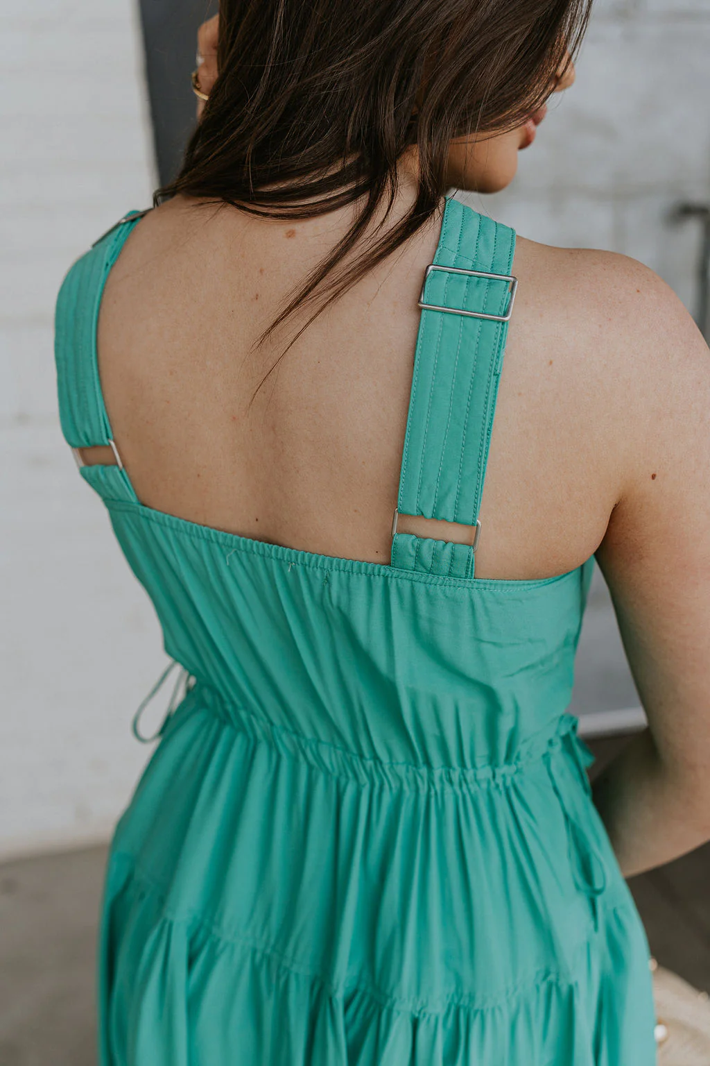 Vera Halter Cross Neckline Midi Dress - Image 8