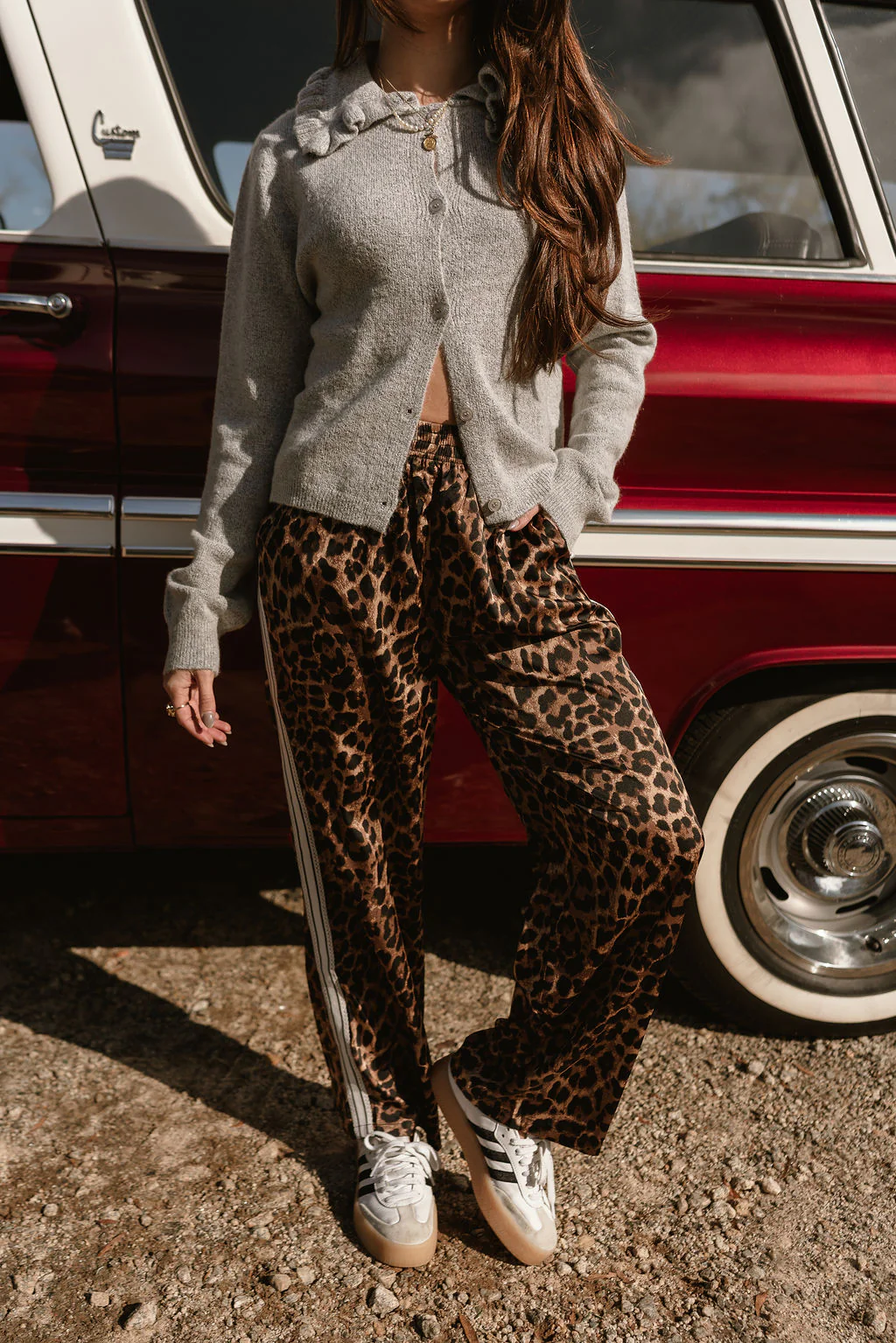 Vera Leopard & White Track Pants