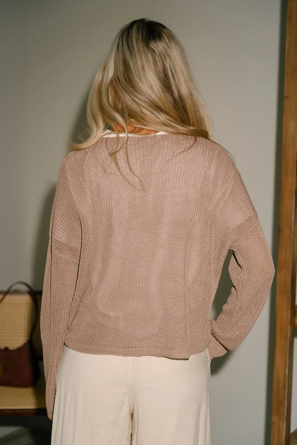 Vera Mocha Brown Pocket Sweater - Image 9