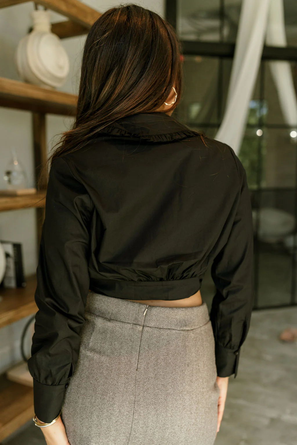 Victoria Bow Tie Long Sleeve Top - Image 7