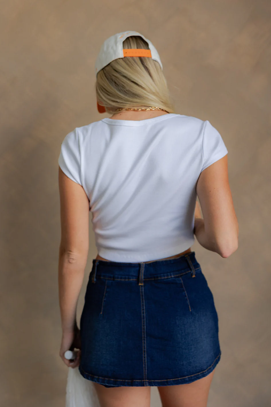 Vols White Cropped Graphic Tee - Image 9