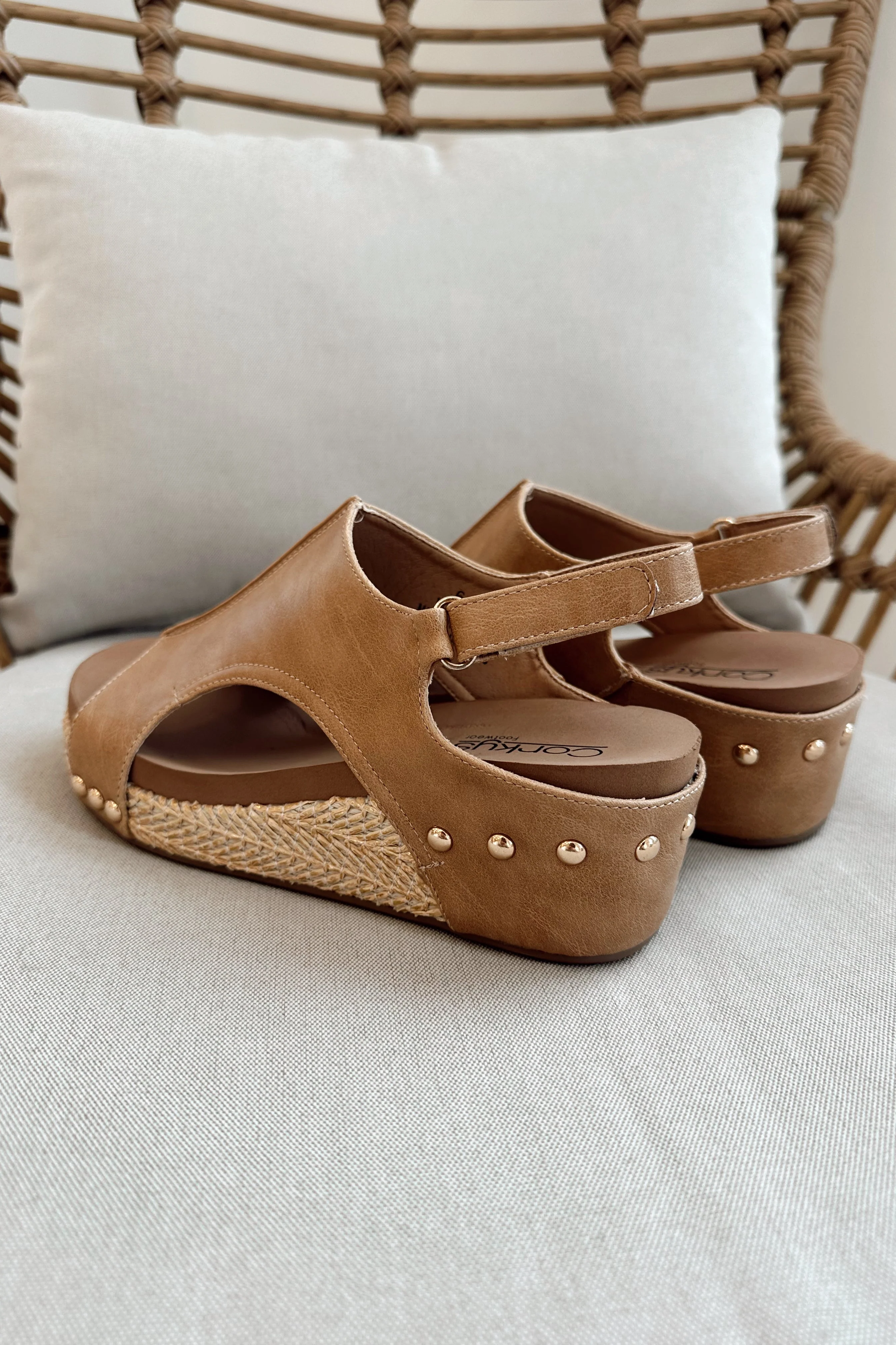 Corkys Volta II Caramel Combo Wedge Sandal - Image 2