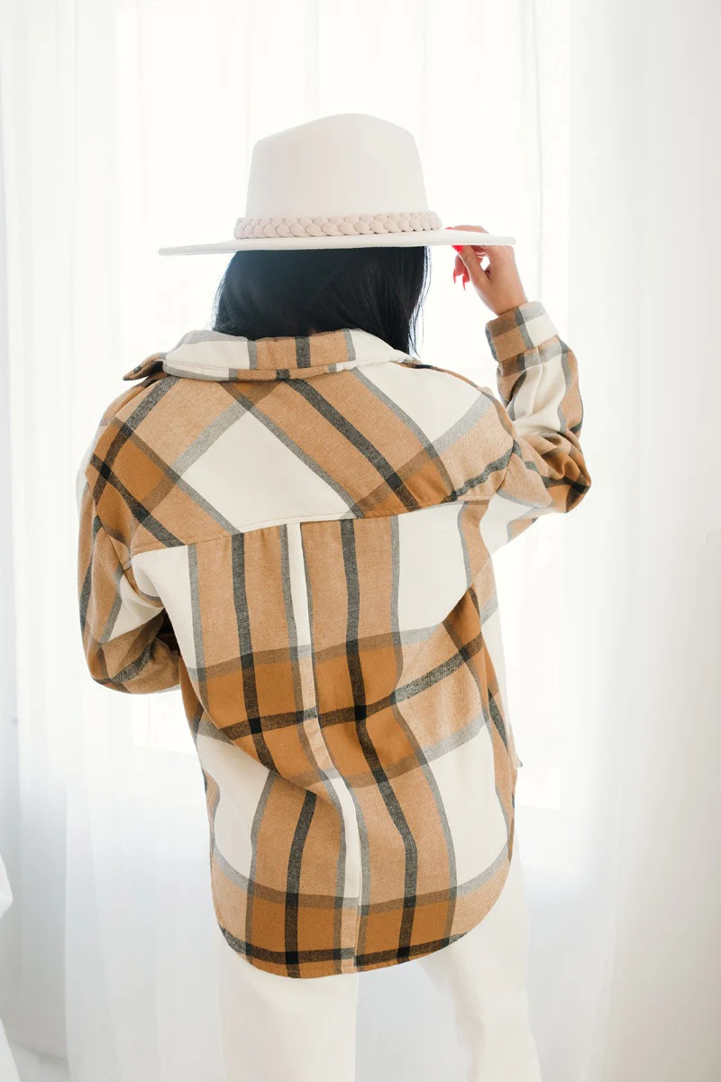 Warm Wishes Plaid Shacket - Image 6