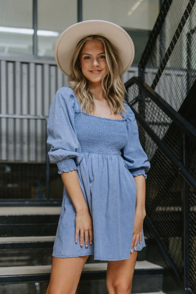 Washed Away Mini Dress