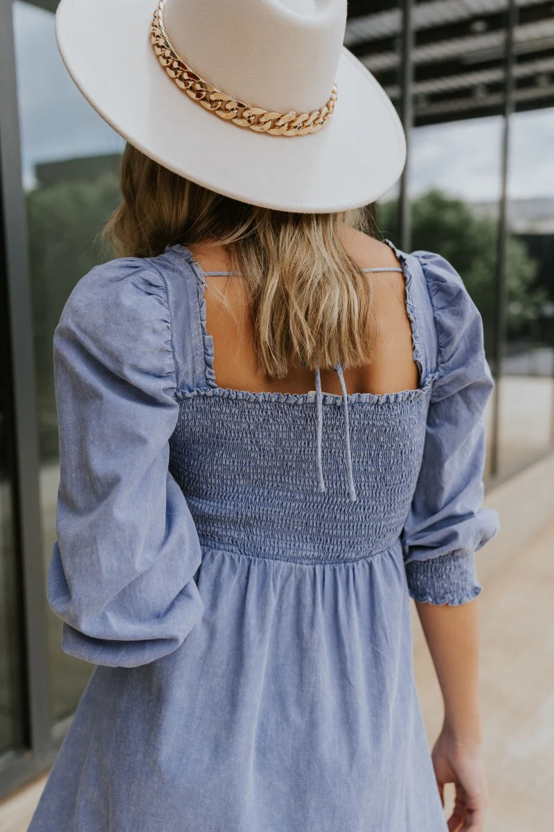 Washed Away Mini Dress - Image 7