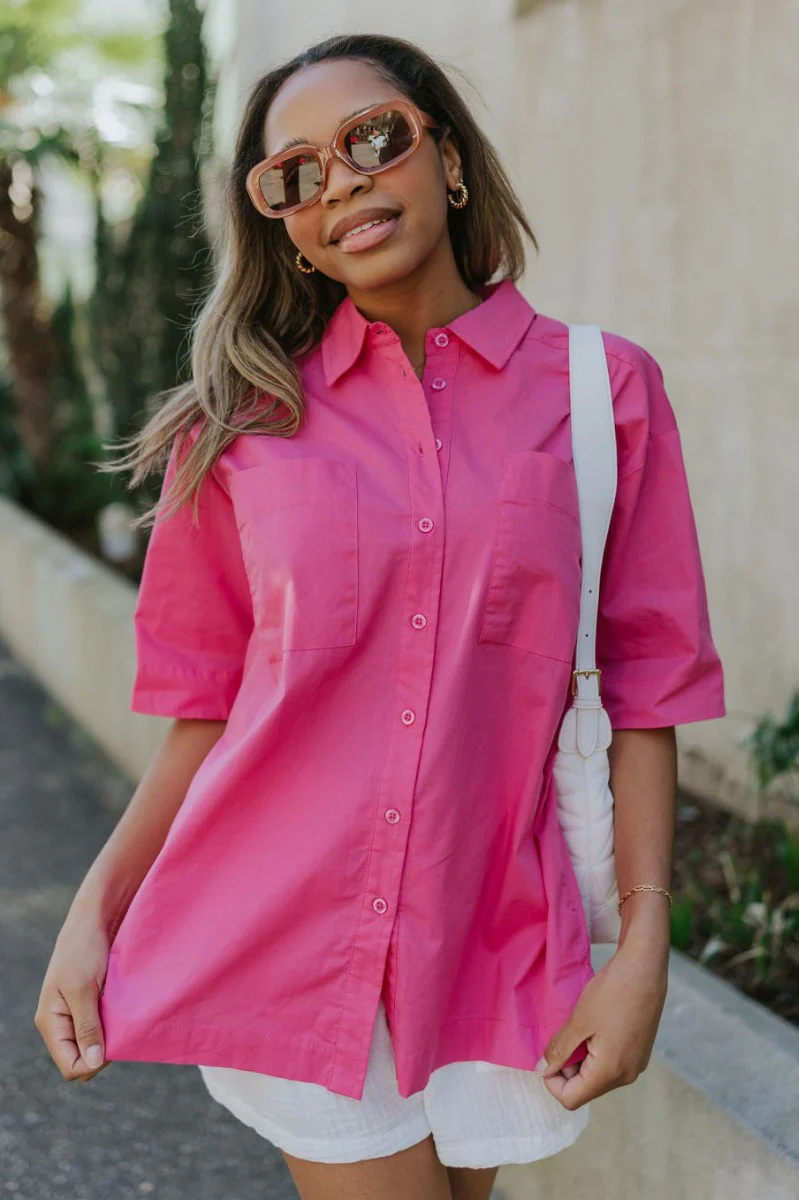 Weekend Wishing Top in Magenta - Image 4
