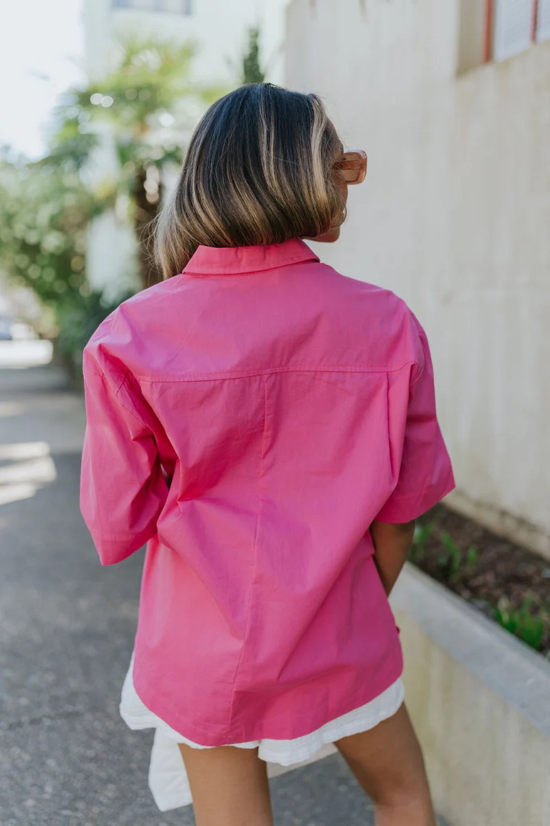 Weekend Wishing Top in Magenta - Image 6