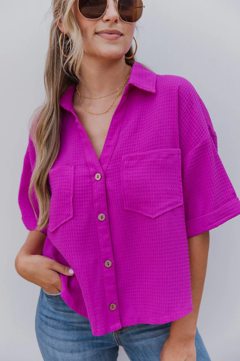 Westwood Top in Fuchsia - Image 3