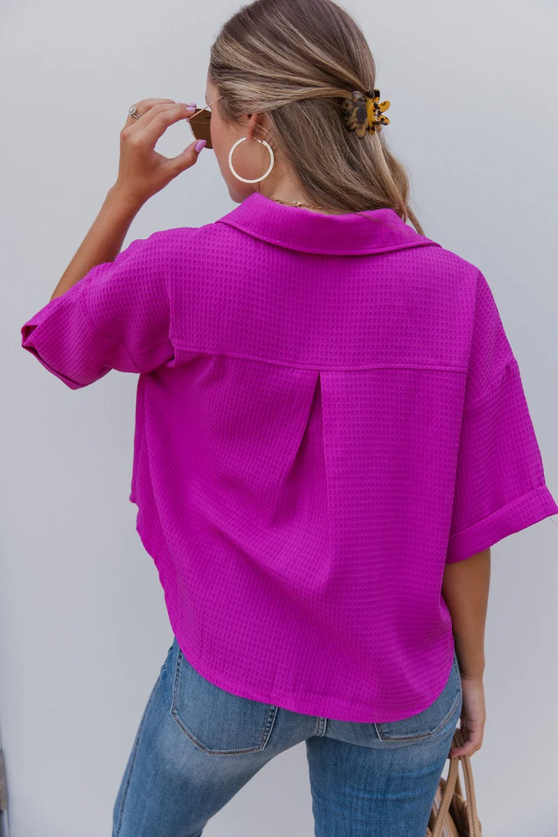 Westwood Top in Fuchsia - Image 4