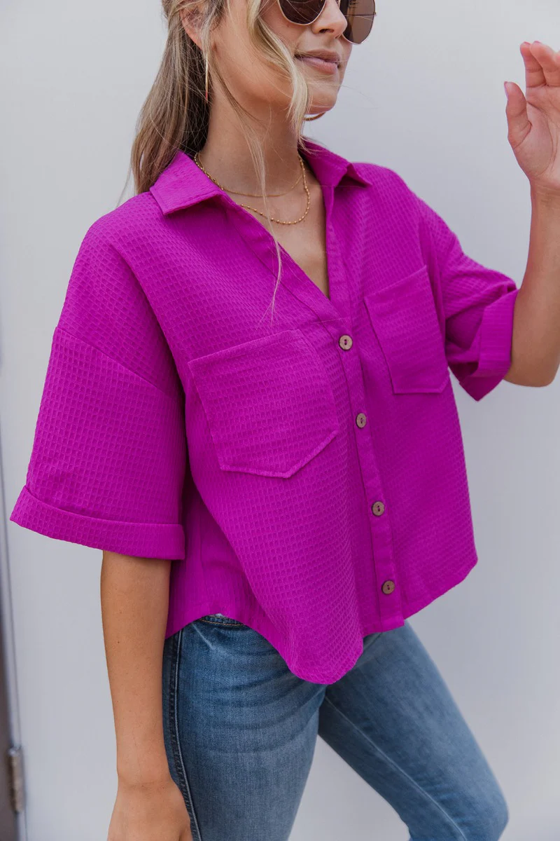 Westwood Top in Fuchsia - Image 5