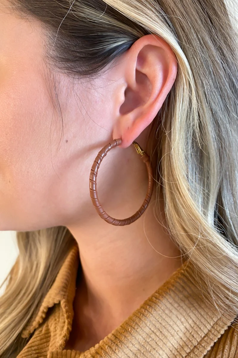 What About Me Hoop Earrings