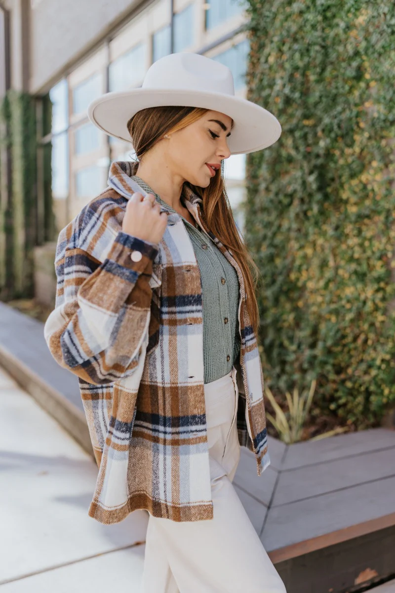 Where To Next Plaid Shacket - Image 3