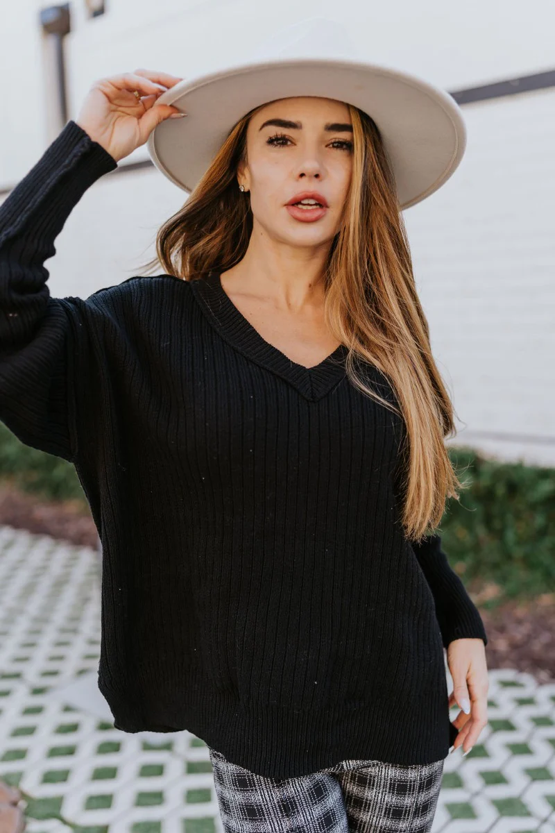 Where You've Been Sweater in Black