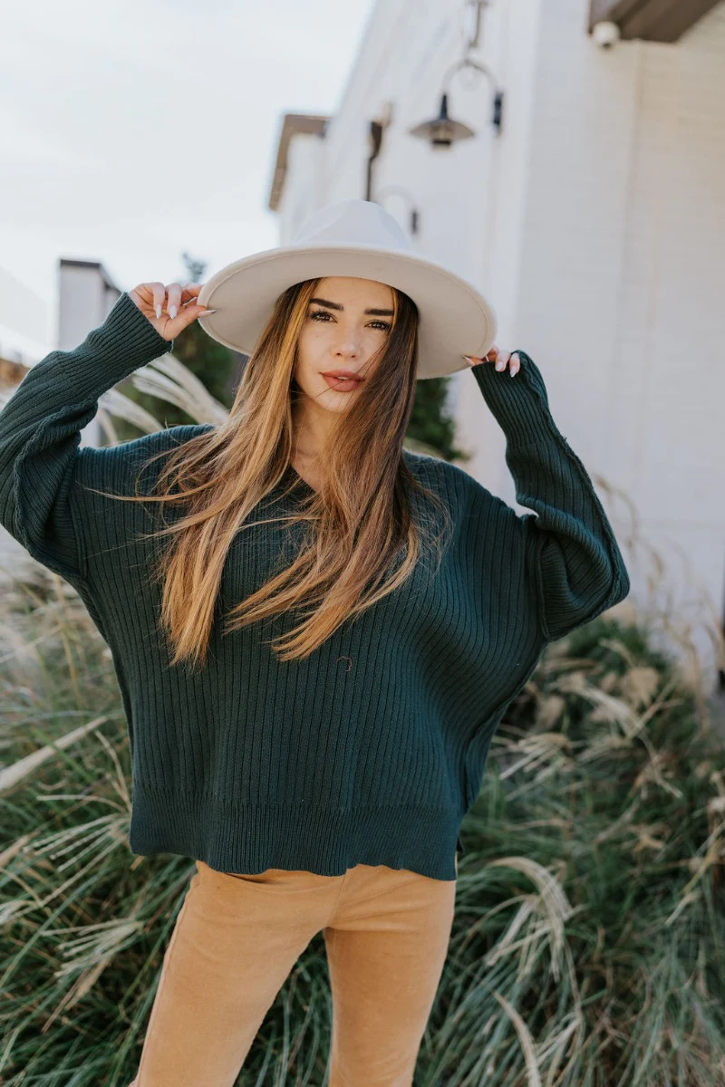 Where You've Been Sweater in Teal - Image 2
