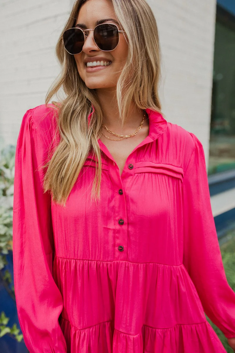 Wide Open Spaces Mini Dress In Pink - Image 2