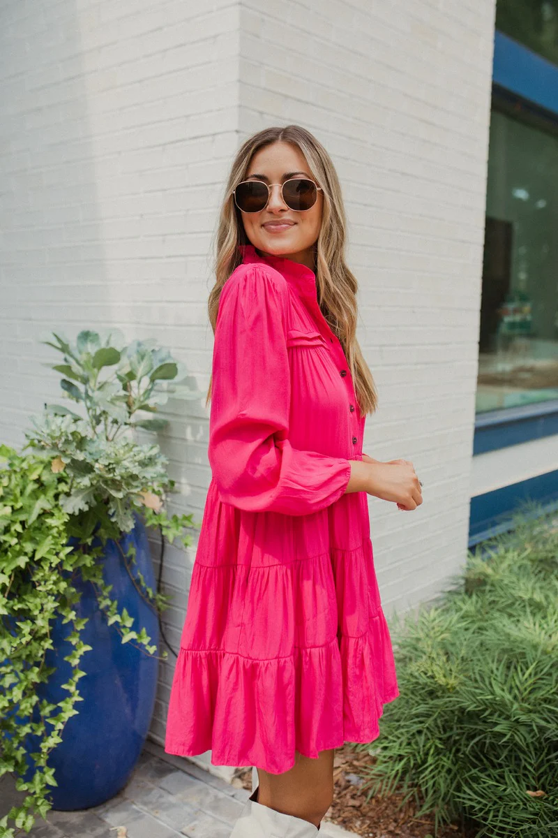 Wide Open Spaces Mini Dress In Pink - Image 5