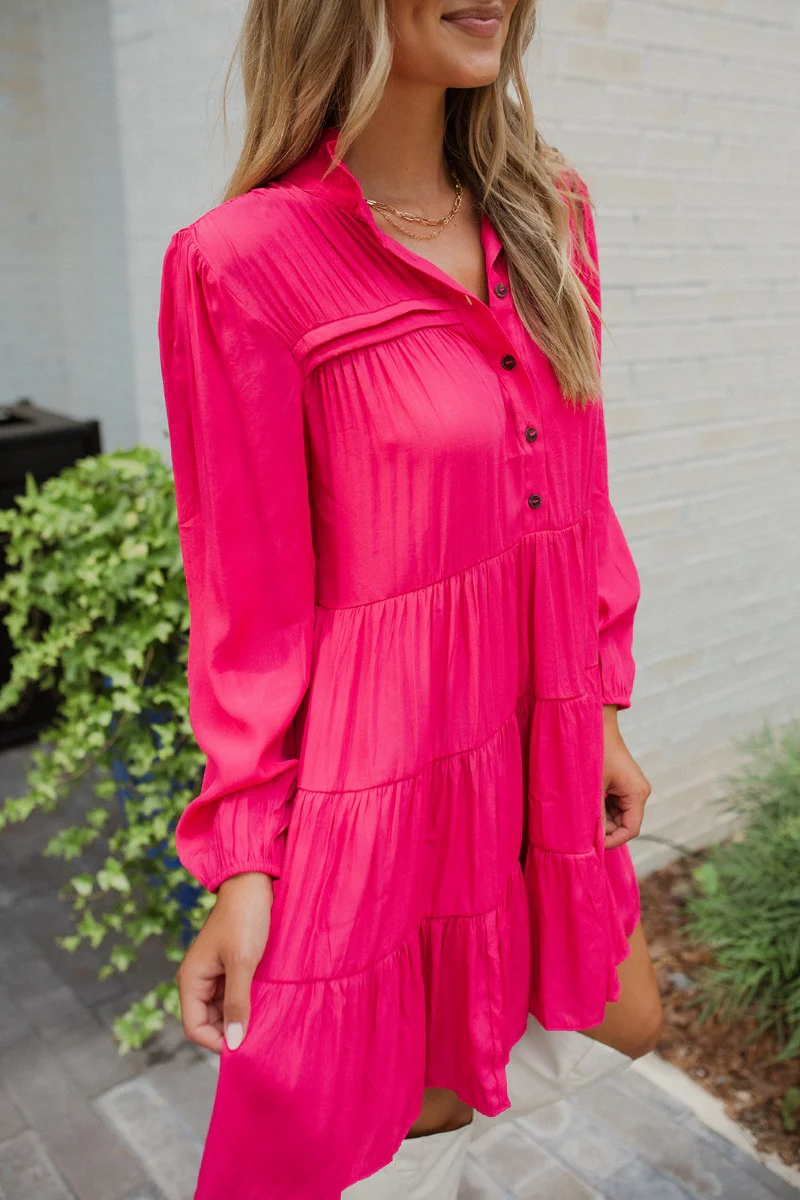 Wide Open Spaces Mini Dress In Pink - Image 7
