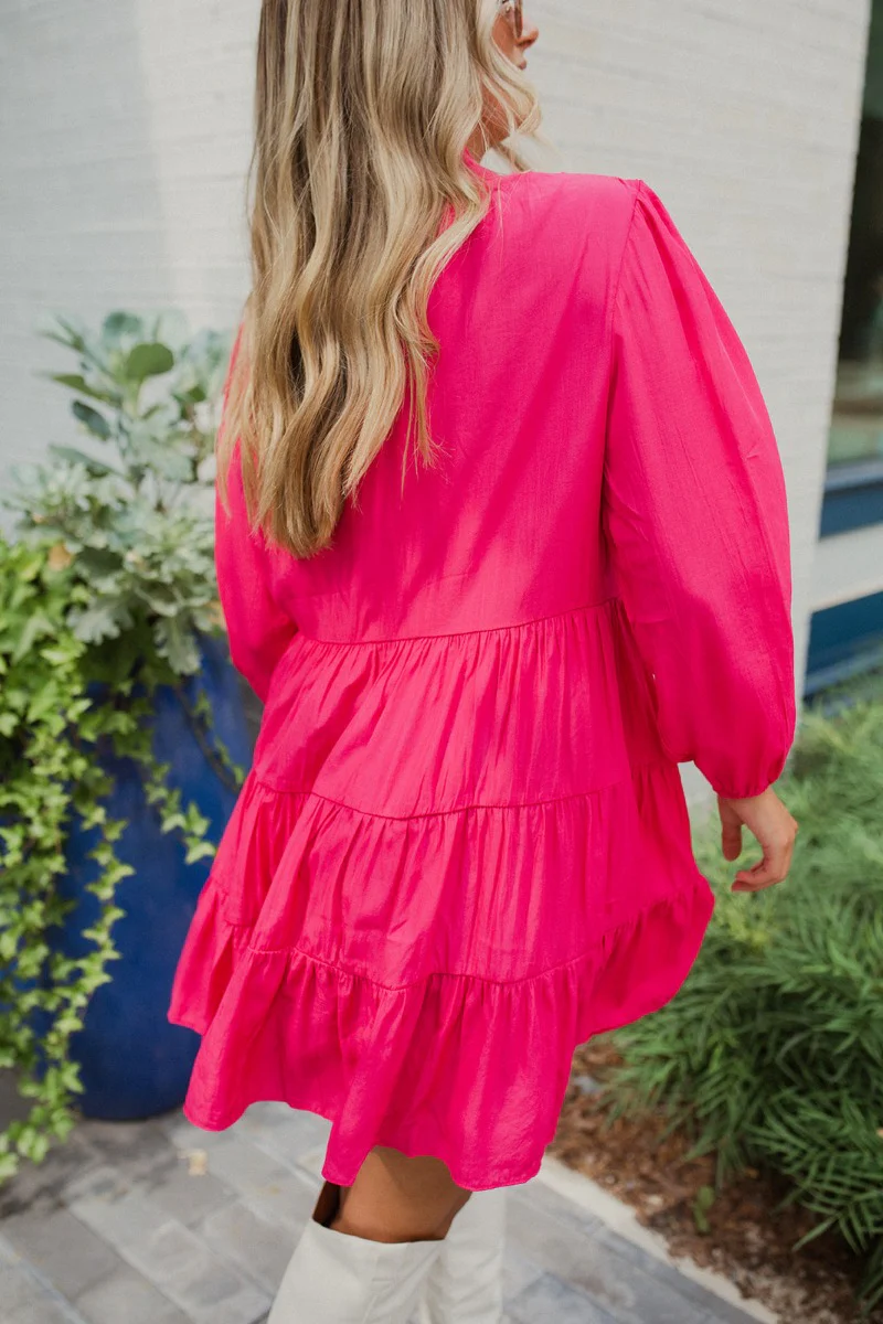 Wide Open Spaces Mini Dress In Pink - Image 8