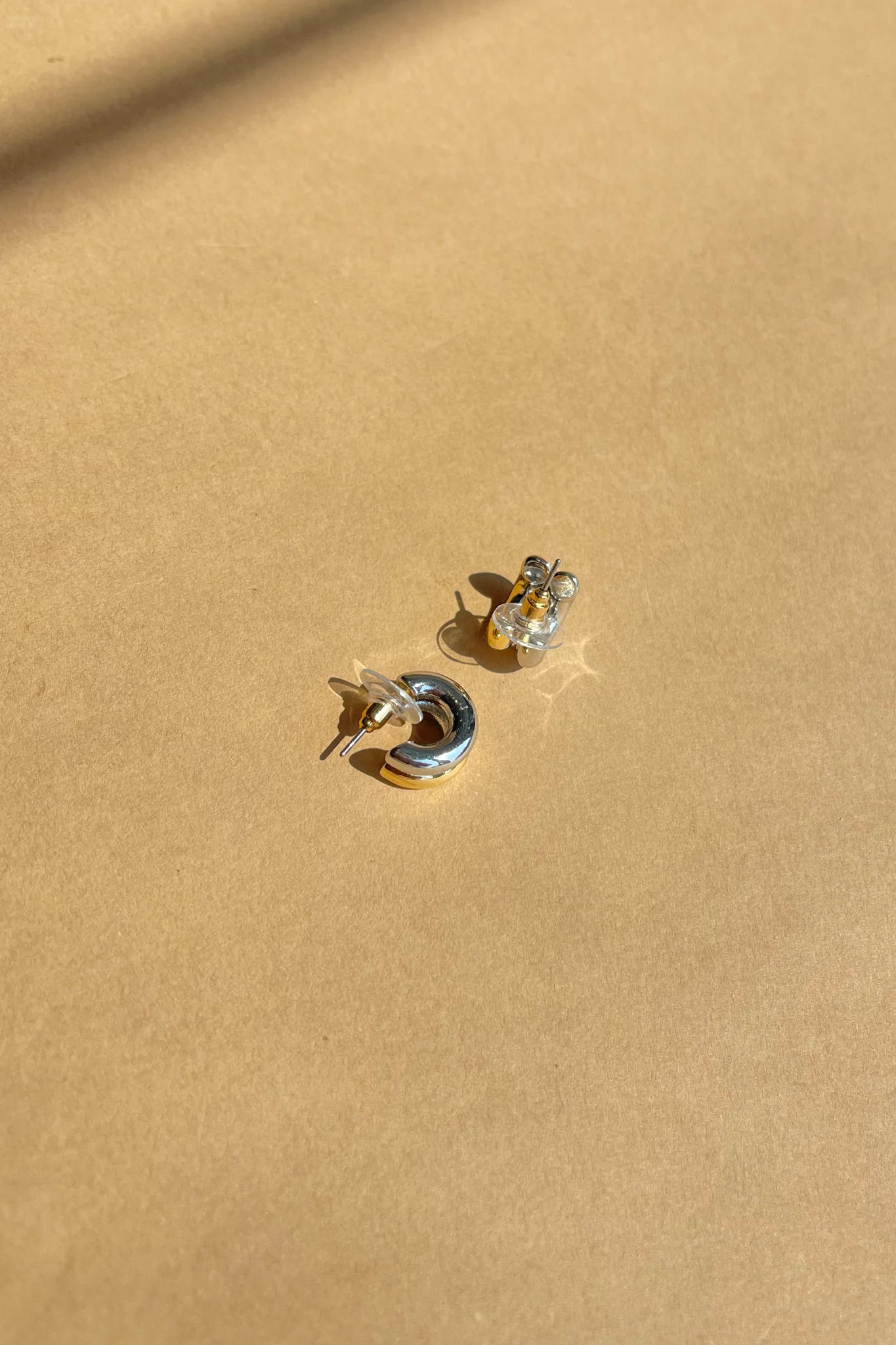 Willow Gold & Silver Mini Scoop Earring - Image 2
