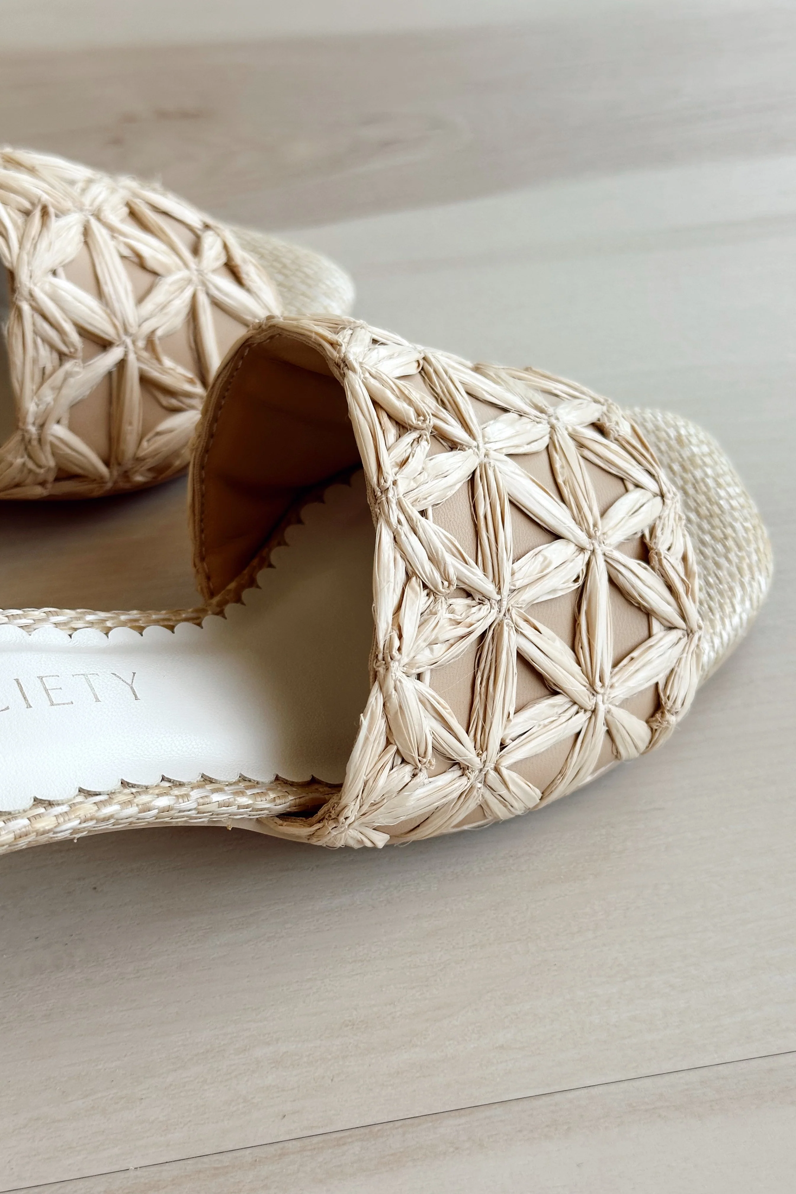 Winona Natural Straw Heel Sandal - Image 3