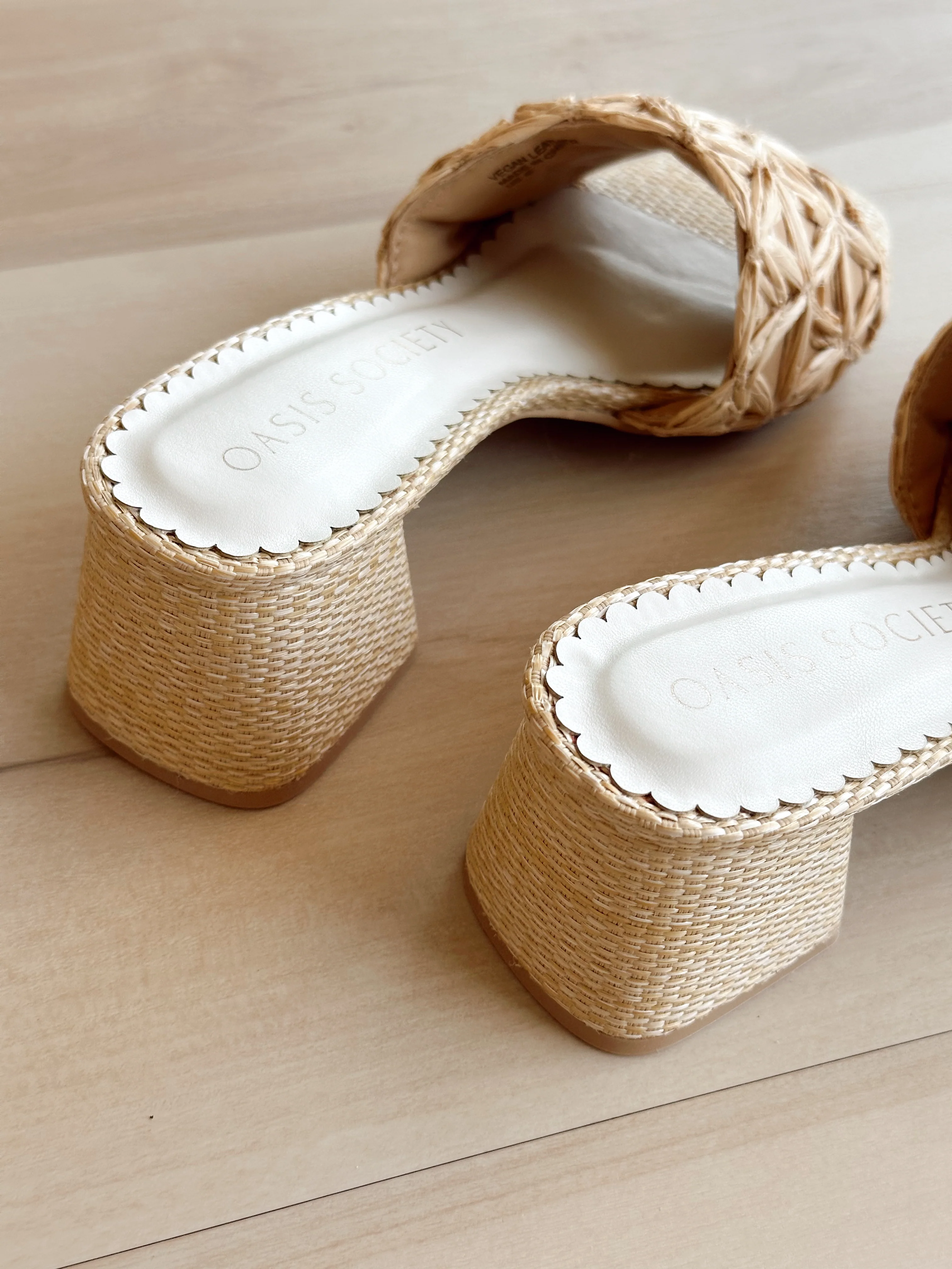 Winona Natural Straw Heel Sandal - Image 4