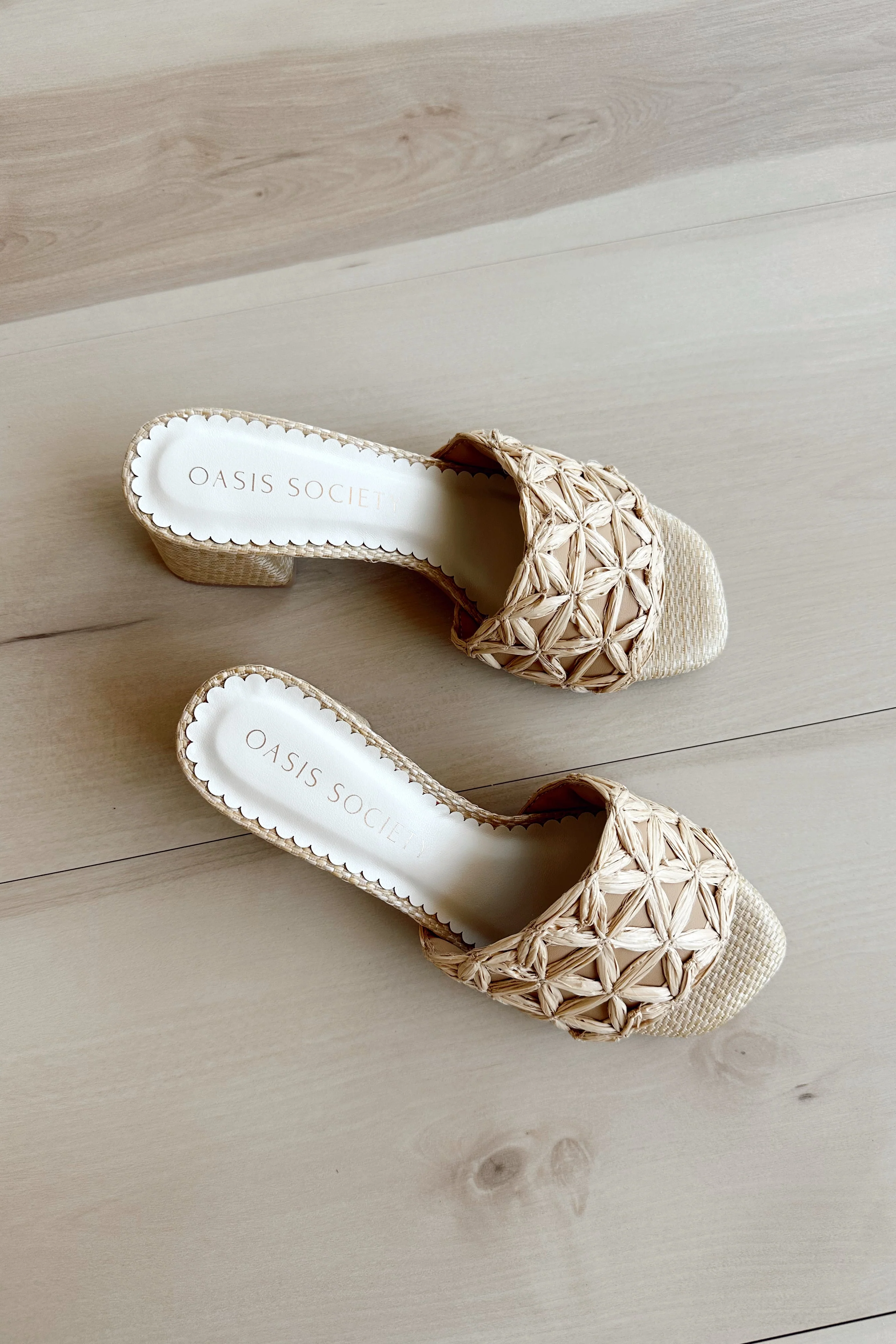 Winona Natural Straw Heel Sandal - Image 5
