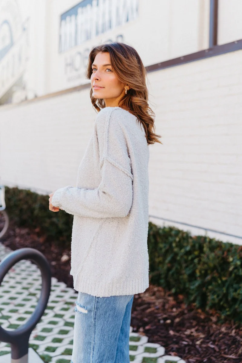 Winter Wonderland Sweater in Grey - Image 4