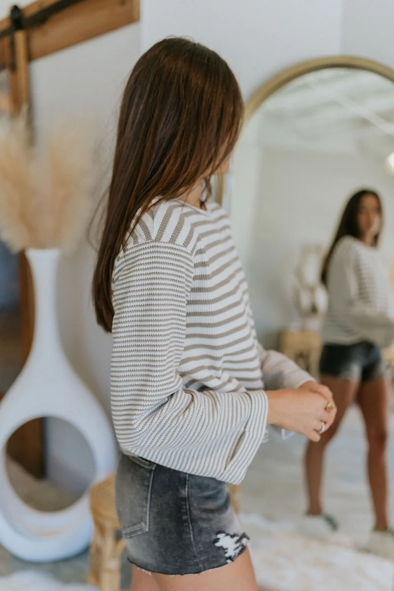 Wishful Thinking Striped Top - Image 4