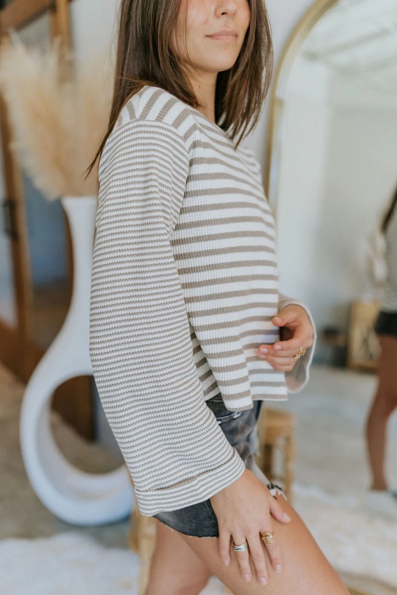 Wishful Thinking Striped Top - Image 5