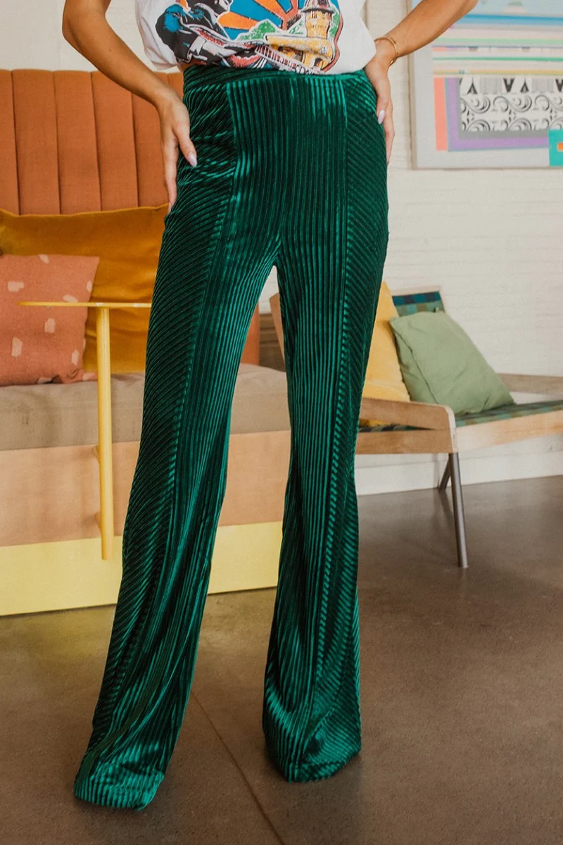 With The Flow Pants In Green