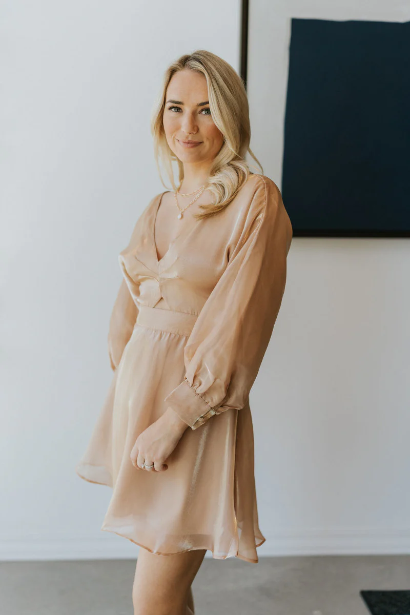 Wonderful Life Dress in Champagne - Image 2