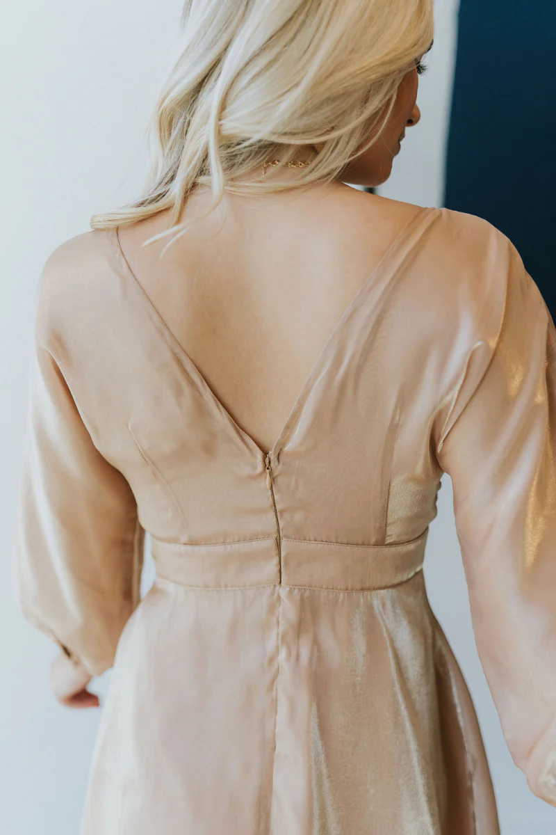Wonderful Life Dress in Champagne - Image 9