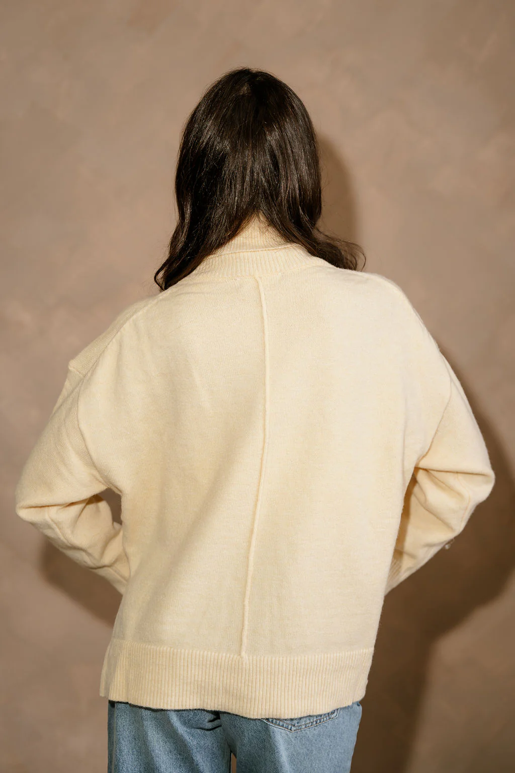Wren Light Yellow Knit Sweater - Image 4