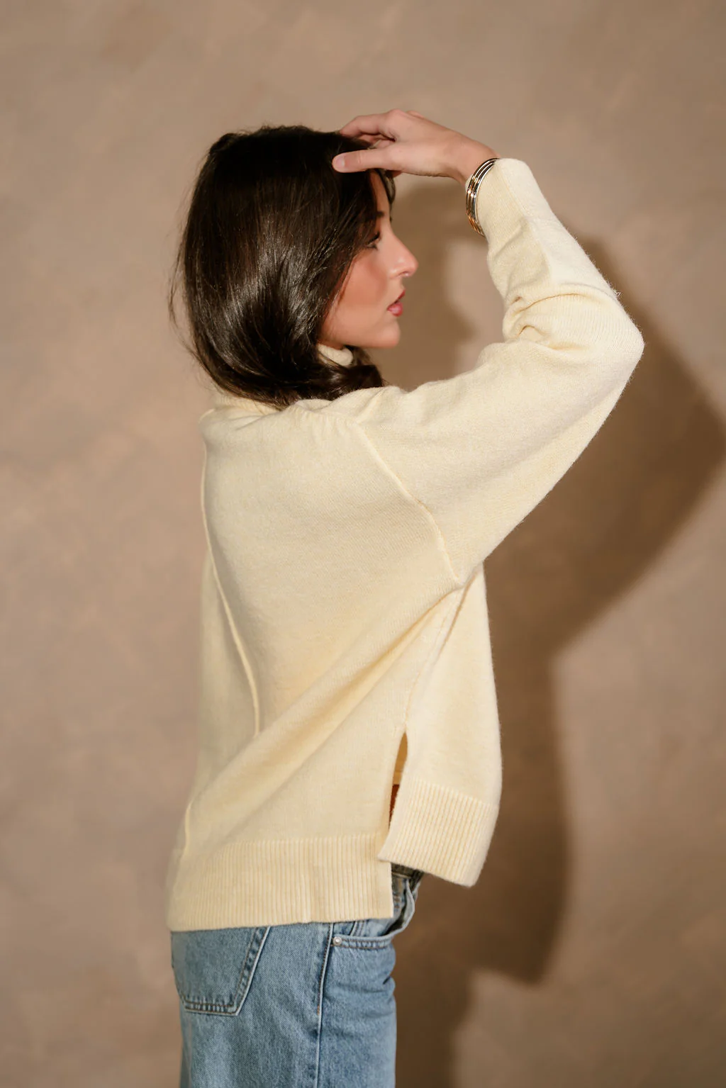 Wren Light Yellow Knit Sweater - Image 6