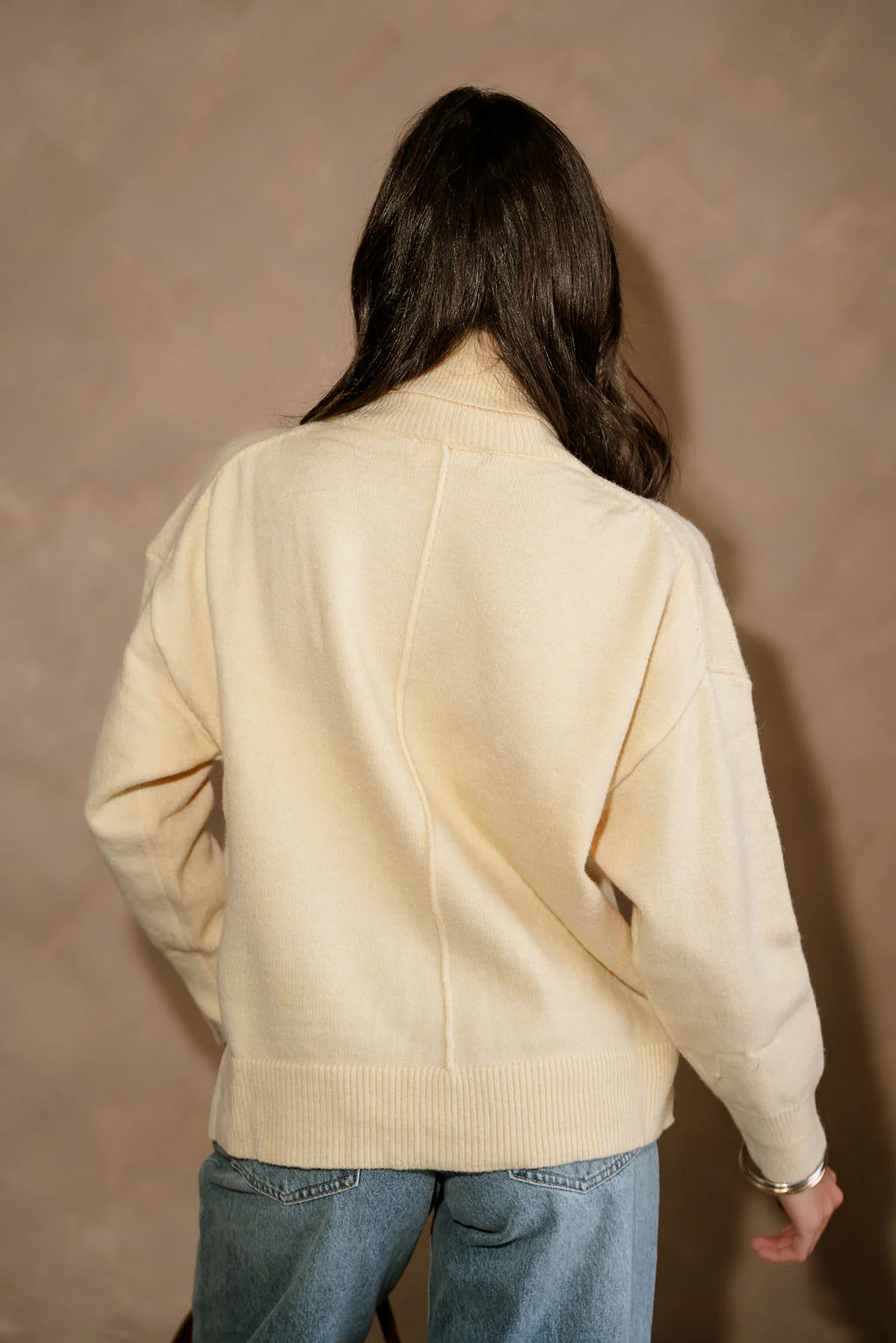 Wren Light Yellow Knit Sweater - Image 7