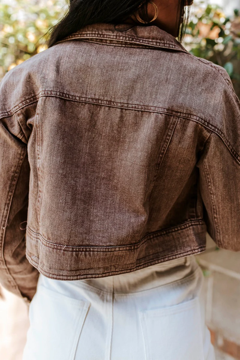 Yellowstone Cropped Denim Jacket - Image 7