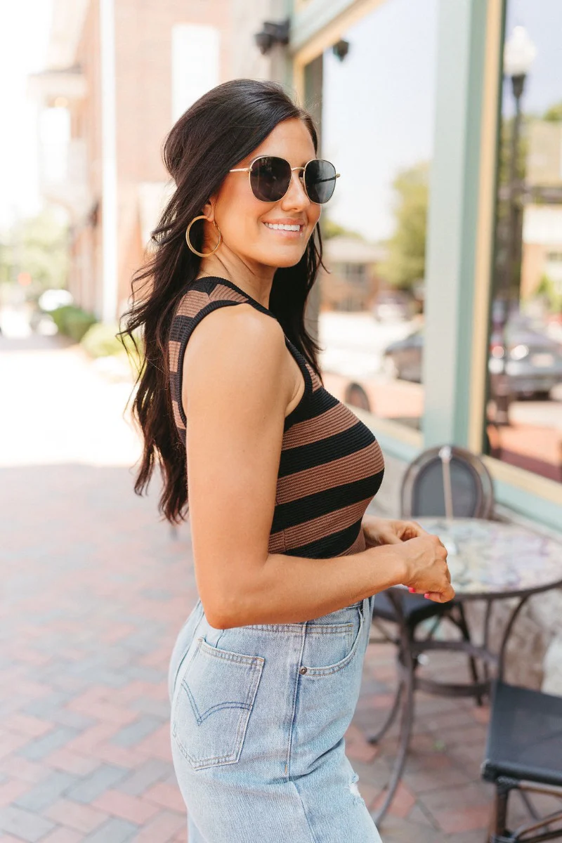 Ying Yang Striped Tank - Image 2