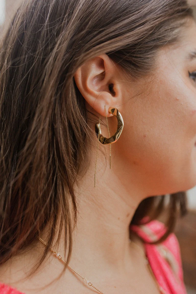 Yours Truly Hoop Earrings - Image 2