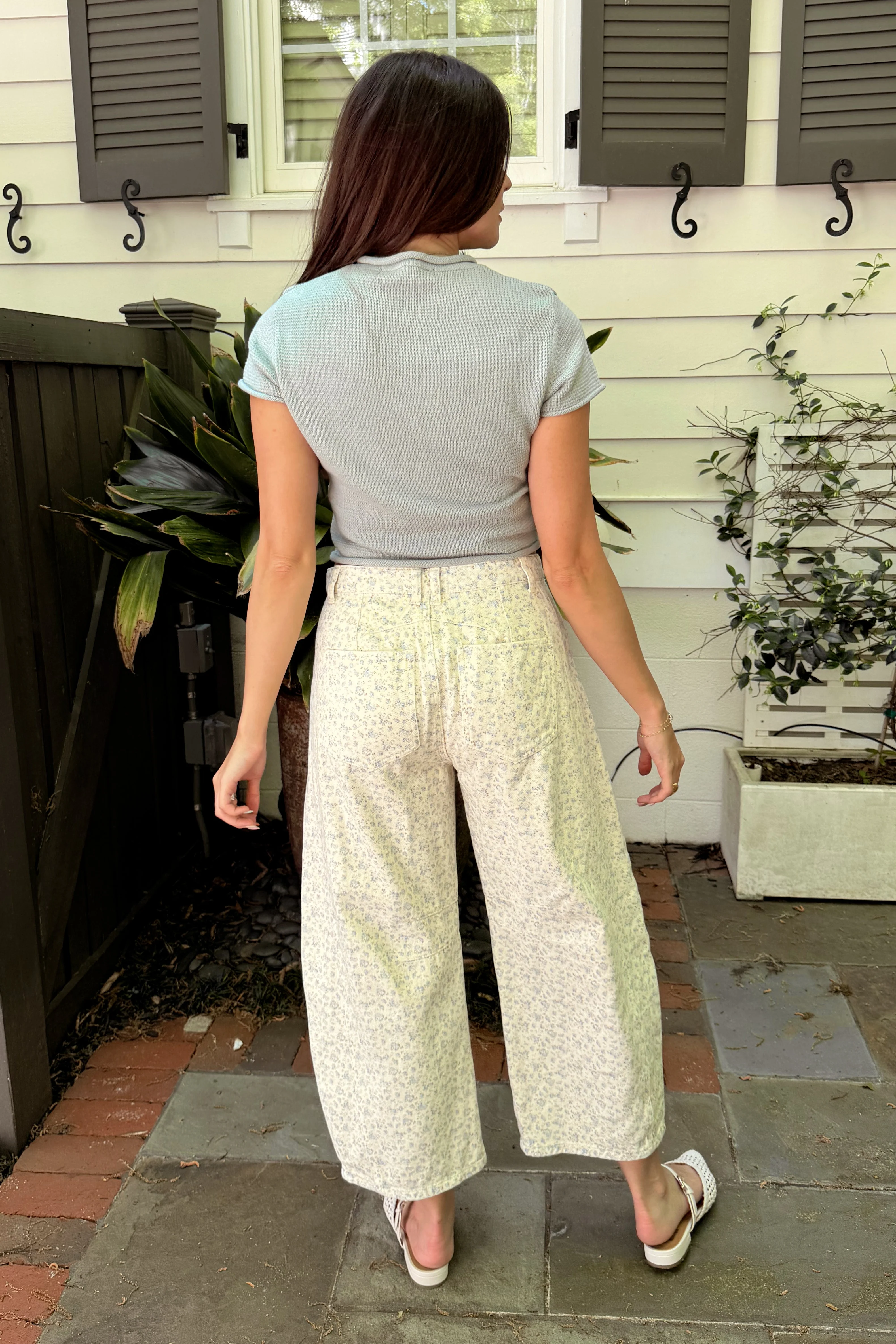 Zoey Dusty Blue Button-Up Top - Image 5