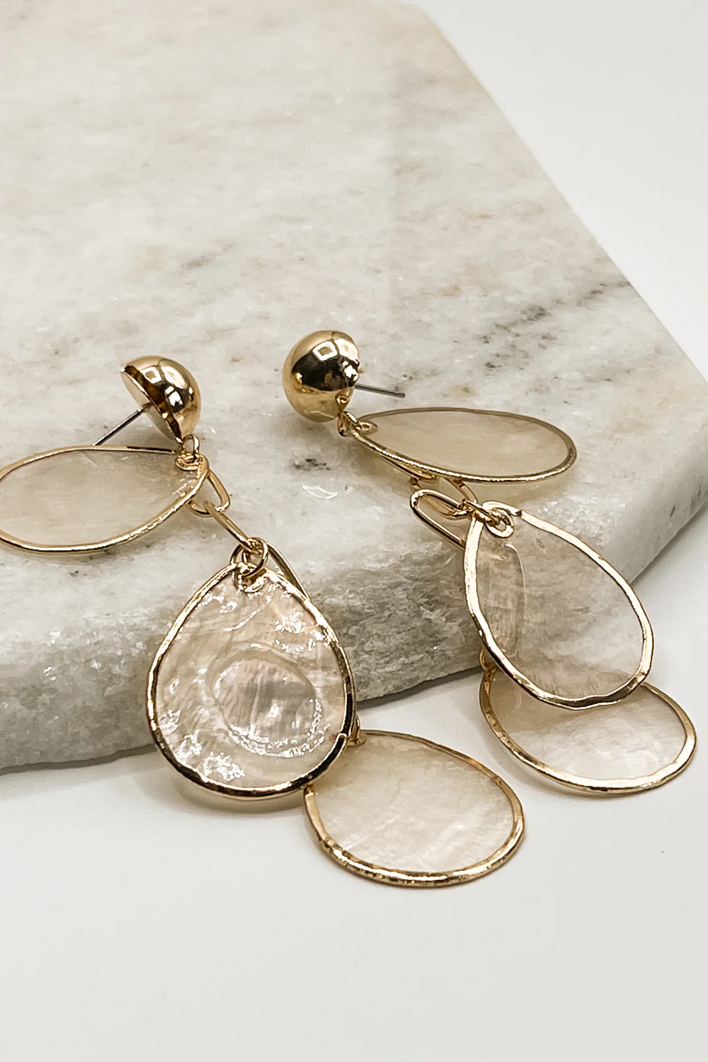 Zoey Opal Teardrop Dangle Earrings